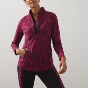 Plus Size Chico’s Abstract Print Seamed Jacket Size 4